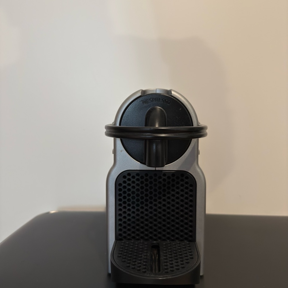 Nespresso Black and Silver Espresso Maker